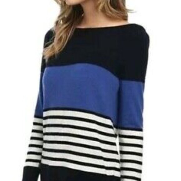 Kate Spade New York Amari Blue Striped Sweater - Picture 2 of 14